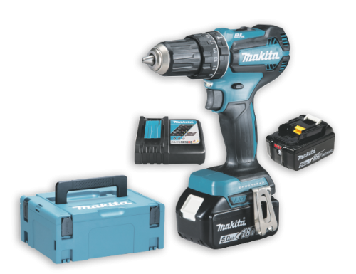 Makita Akku-Schlagbohrschrauber (2 Akkus & MAKPAC)