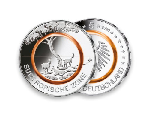 Münze 5 Euro - Subtropische Zone