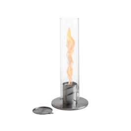 HÖFATS Tischfeuerset Spin 90 silber