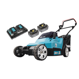 Makita DLM382PM2 Rasenmäher Set(2 Akku/1 Ladeger.)