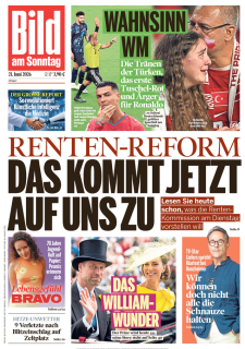 BILD am SONNTAG (21.06.2026)
