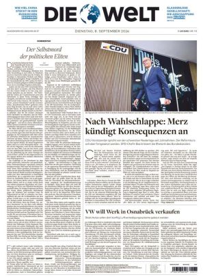 DIE WELT (08.09.2026)