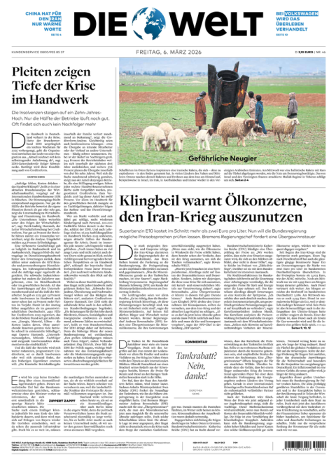 WELT Markenabo Montag-Samstag