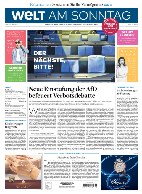WELT AM SONNTAG Frühausgabe + WELTplus Premium