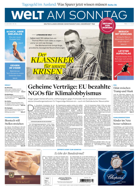 WELT AM SONNTAG Frühausgabe + WELTplus Premium