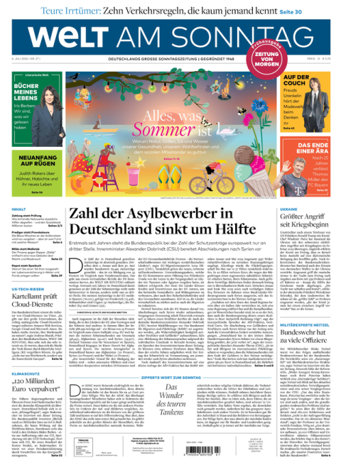 WELT AM SONNTAG Frühausgabe + WELTplus Premium