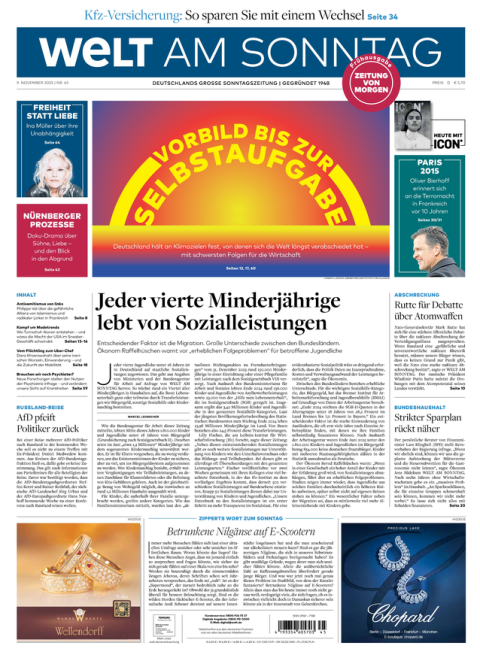 WELT AM SONNTAG Frühausgabe + WELTplus Premium