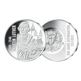 Silbermünze - 500 Jahre Reformation Martin Luther