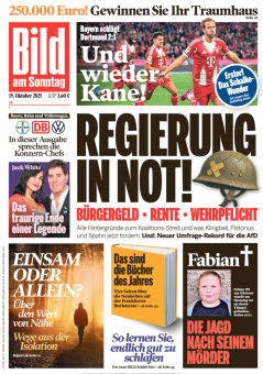 BILD am SONNTAG (19.10.2025)