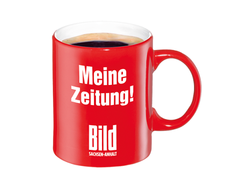 Becher Mein Kaffee Meine Zeitung BILD Sachsen Anh.