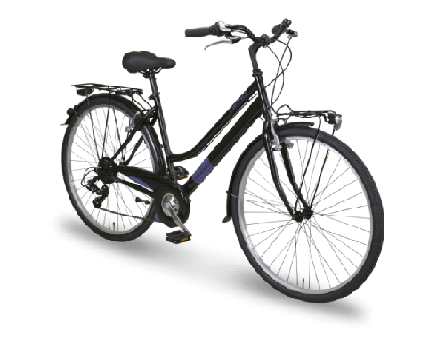 Damenrad Tecnobike Citybike 28", nero