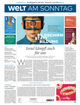 WELT AM SONNTAG (15.06.2025)