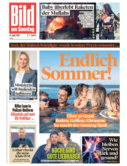 BILD am SONNTAG (15.06.2025)