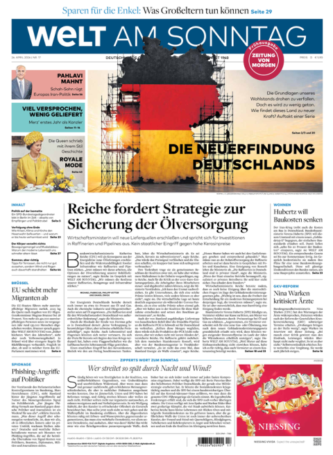 WELT AM SONNTAG Fr&uuml;hausgabe + WELTplus Premium